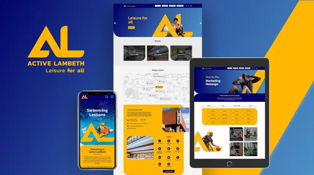 Conversion Marketing agency Drew+Rose developed the website, brand identity, and digital presence of Active Lambeth.