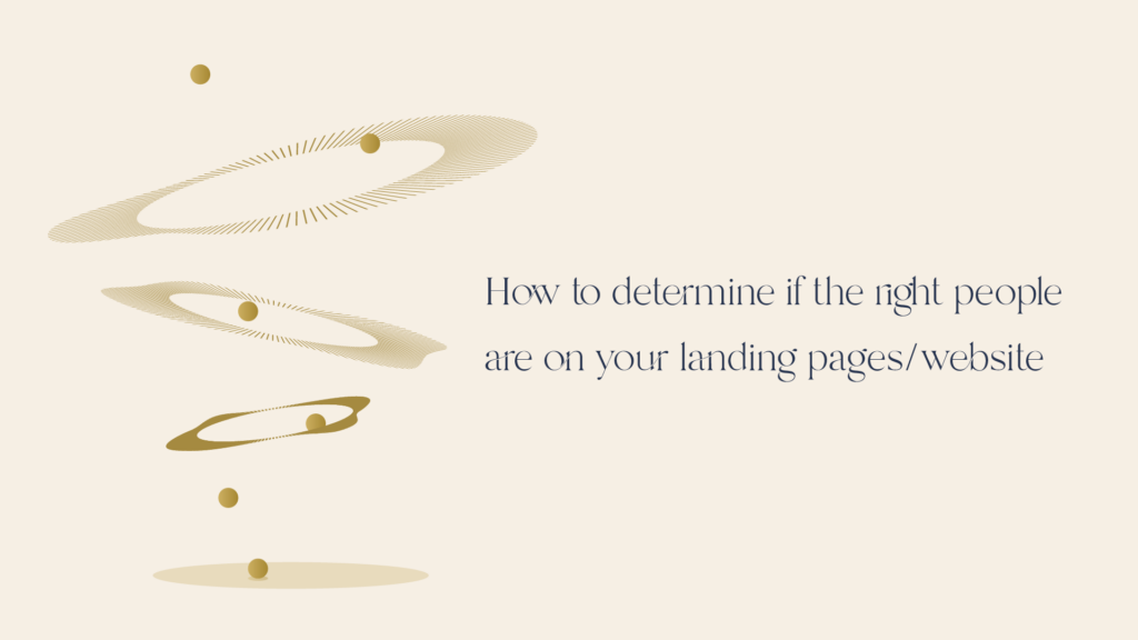 How to Determine if the Right People are on Your Landing Pages/Website